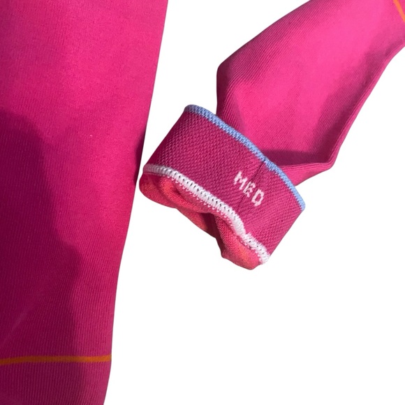 Bombas NWOT Pink and Orange Stripe Crew Socks Size Medium - Picture 4 of 4